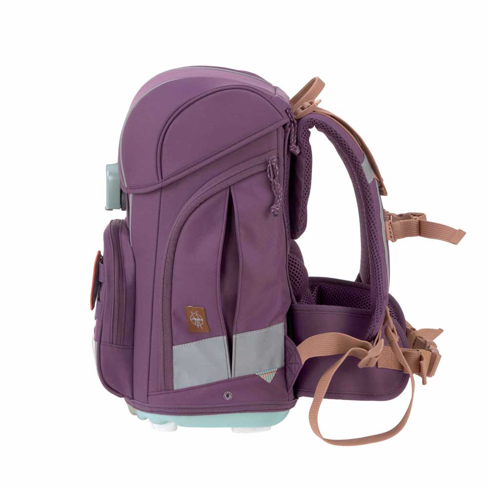 Lässig Schulranzen Set 7-teilig Boxy Unique Purple lila