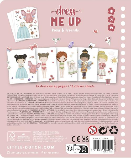 Stickerbuch Dress Me Up - Rosa & Friends | Little Dutch