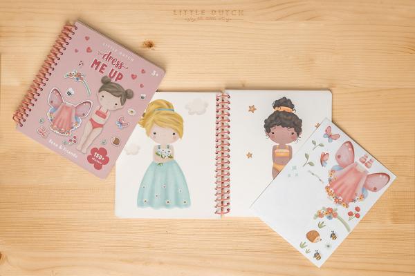 Stickerbuch Dress Me Up - Rosa & Friends | Little Dutch