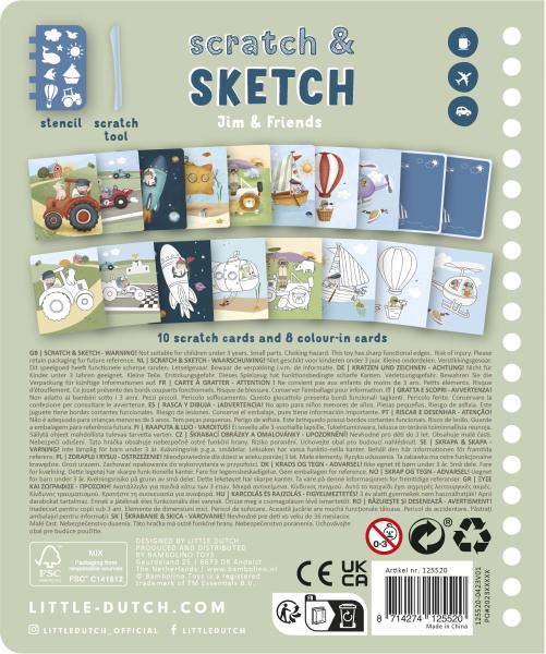 Kratzbuch Jim & Friends | Little Dutch