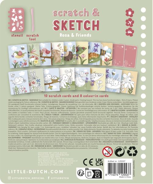 Kratzbuch Rosa & Freunde I Little Dutch
