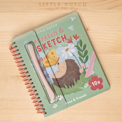 Kratzbuch Rosa & Freunde I Little Dutch