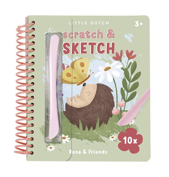 Kratzbuch Rosa & Freunde I Little Dutch