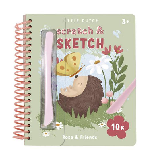 Kratzbuch Rosa & Freunde I Little Dutch
