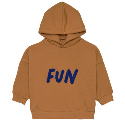 Hoodie Kinder - Bio Baumwolle, Little Gang, Fun Karamell
