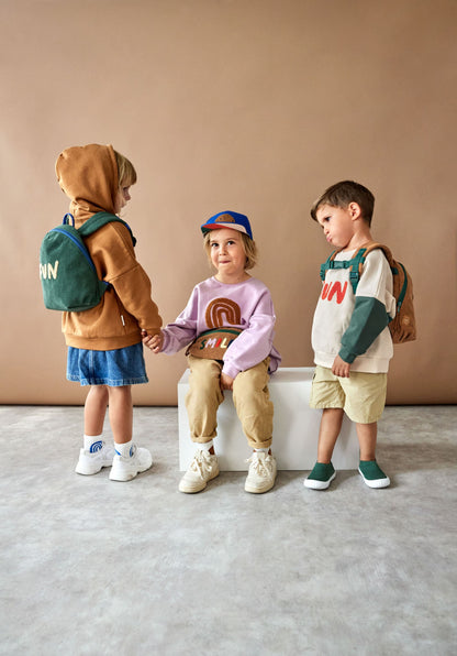 Hoodie Kinder - Bio Baumwolle, Little Gang, Fun Karamell