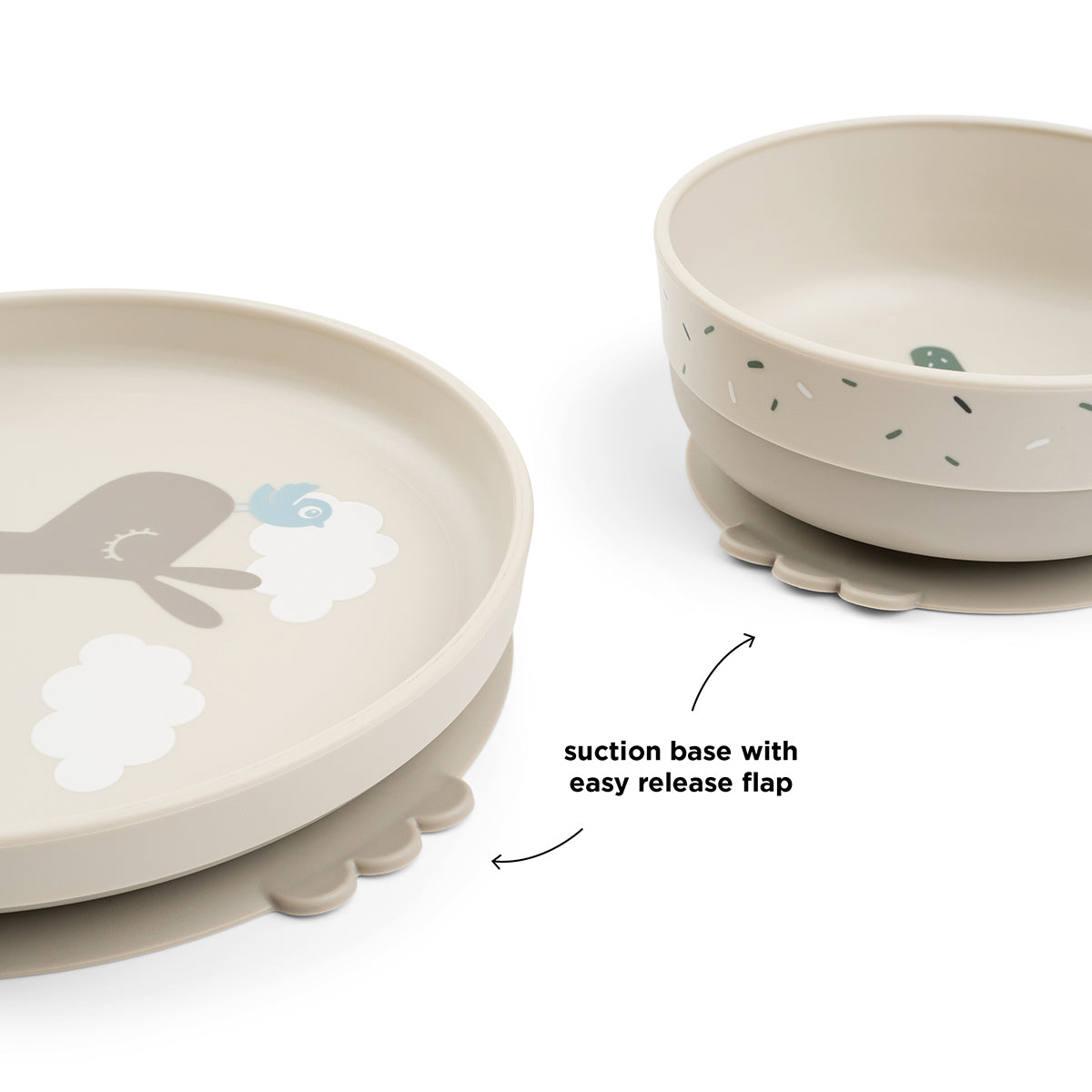 done by deer Foodie Geschirr-Set Lalee sand mit Saugnapf