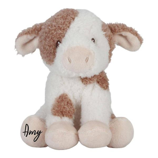 Kuscheltier Kuh 17 cm Little Farm, personalisiert | Little Dutch