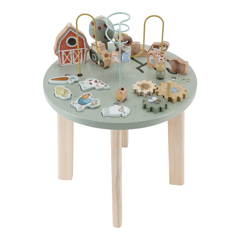 Aktivitäten Tisch Little Farm mit Namen Little Dutch