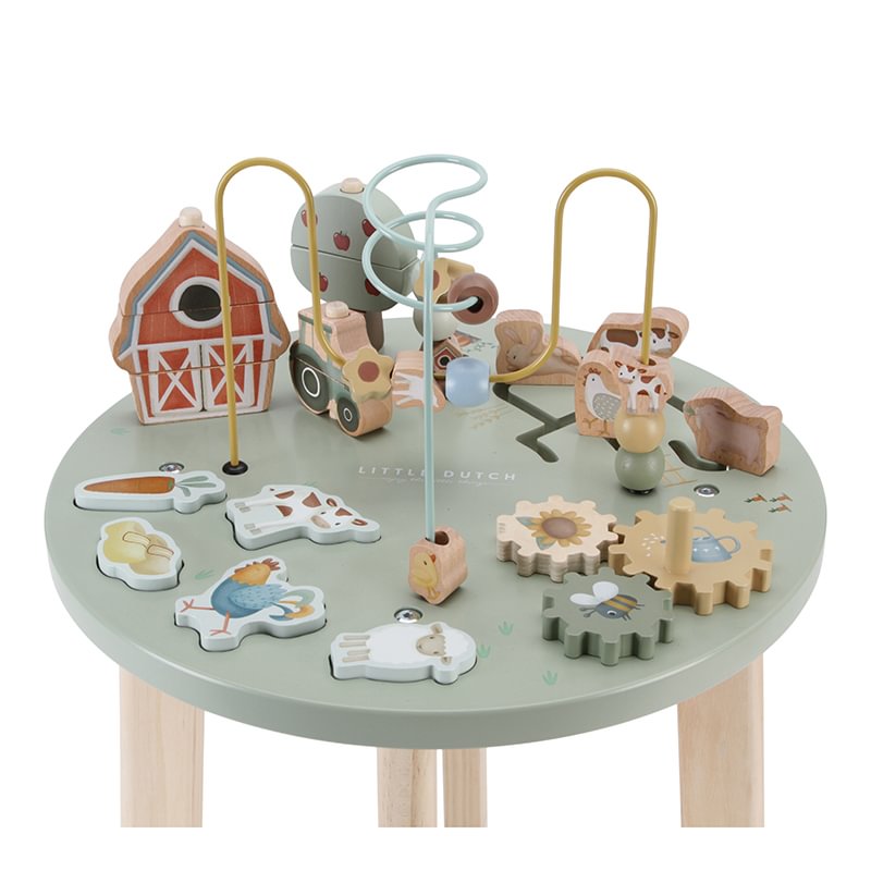 Aktivitäten Tisch Little Farm mit Namen Little Dutch