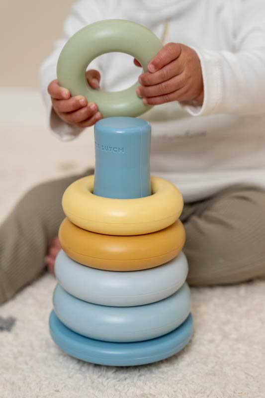 Little Dutch Stapelringe Blau Kunststoff