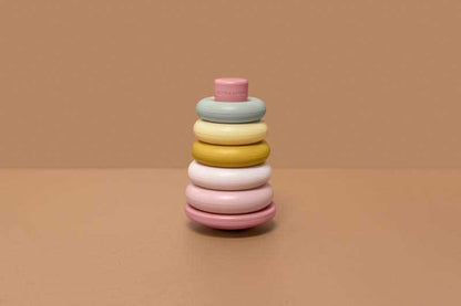 Little Dutch Stapelringe rosa Kunststoff