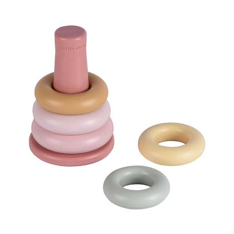 Little Dutch Stapelringe rosa Kunststoff