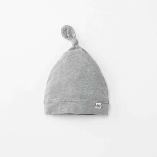 BEANIE KNOTENMÜTZE STEINGRAU
