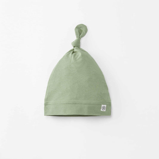 BEANIE KNOTEN OLIVGRÜN