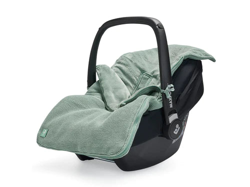 Fußsack für Autositz Kinderwagen - Basic Knit - Forest Green