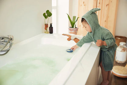 Bademantel 1-2 Jahre - Ash Green