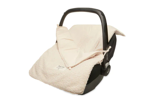Fußsack für Autositz Kinderwagen Boucle - Naturel