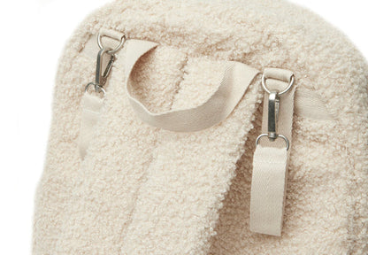 Wickeltasche Rucksack Boucle - Naturel