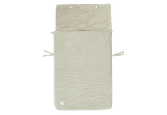 Fußsack für Autositz Kinderwagen Basic Knit - Olive Green