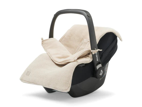 Fußsack für Autositz Kinderwagen - Basic Knit - Nougat