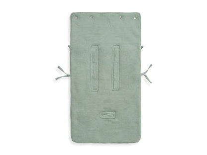 Fußsack für Autositz Kinderwagen - Basic Knit - Forest Green