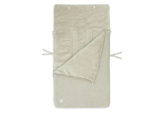 Fußsack für Autositz Kinderwagen Basic Knit - Olive Green