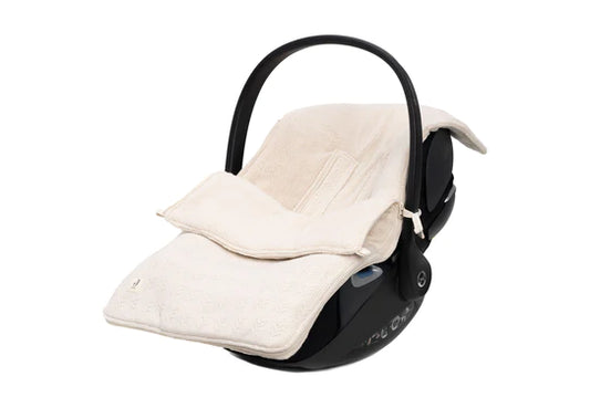 Fußsack für Autositz Kinderwagen Grain Knit - Oatmeal