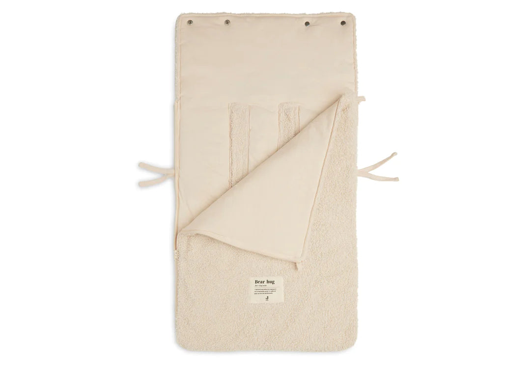 Fußsack für Autositz Kinderwagen Boucle - Naturel