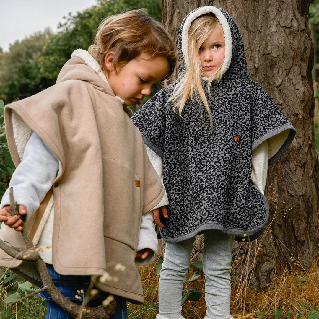Cloby Teddy Poncho Leopard