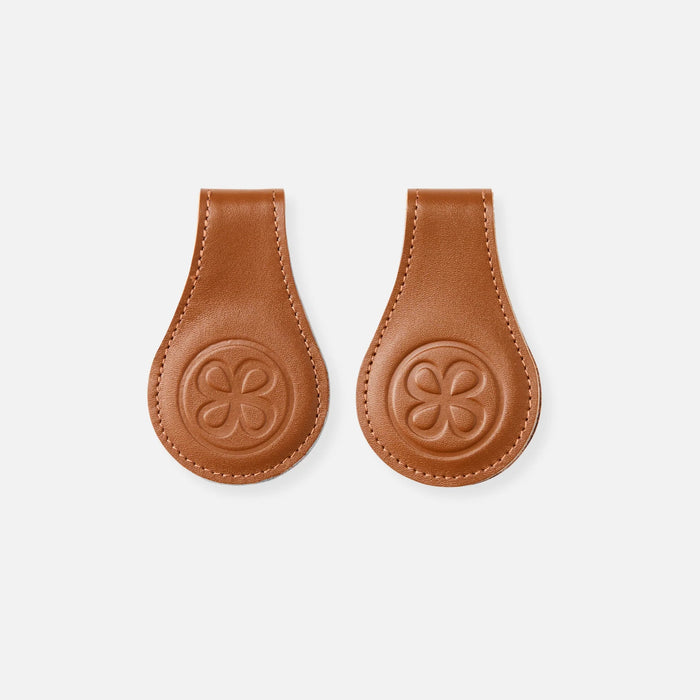 Cloby Magnetclips Braun (Leder)