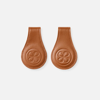 Cloby Magnetclips Braun (Leder)