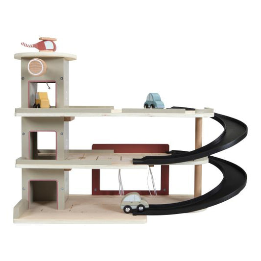 Haltestelle Holz Parkhaus / Garage - Erweiterungsset Eisenbahn 'Railway Collection' | Little Dutch