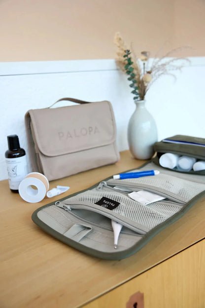 Erste-Hilfe-Set Bano Taupe & Leckerlibeutel Emma Taupe