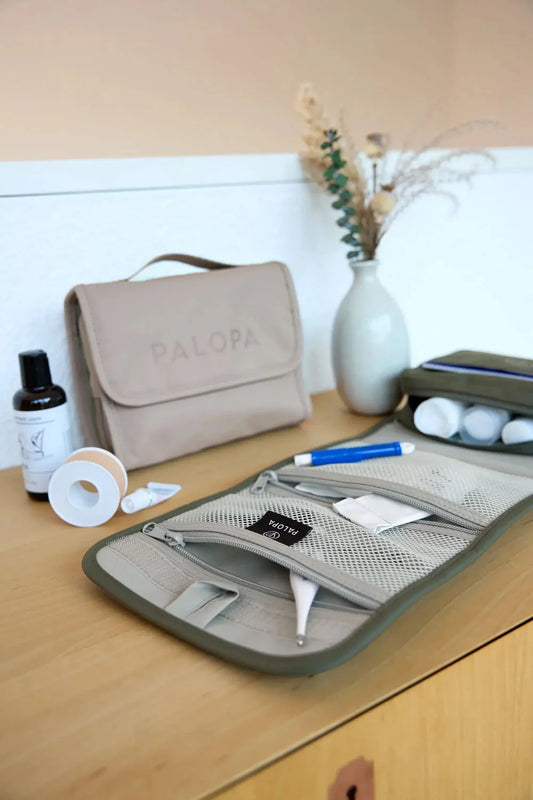 Erste-Hilfe-Set Bano Taupe & Leckerlibeutel Emma Taupe
