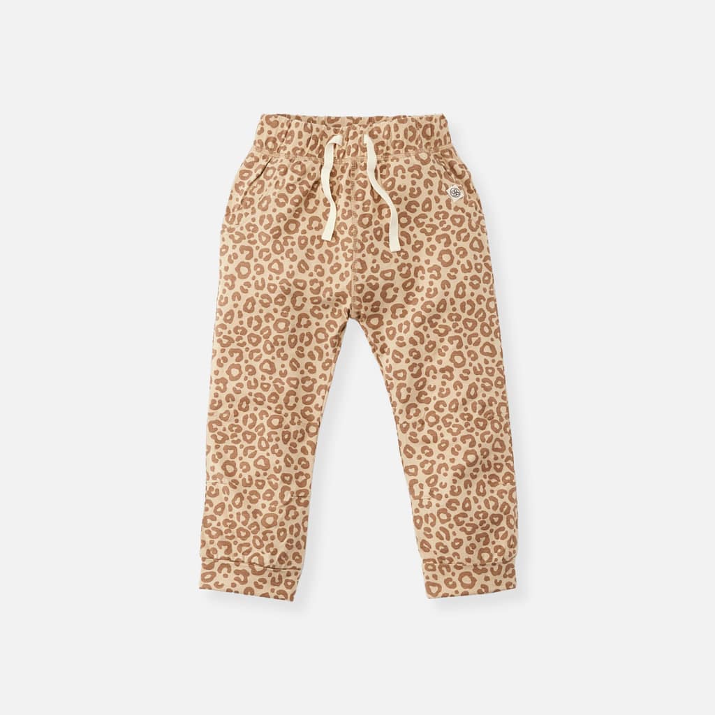 Cloby Jogginghose in Leopard Brown UPF 50+