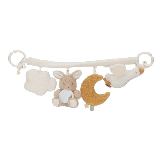 Little Dutch Kinderwagenkette Goose & Bunny Newborn Naturals