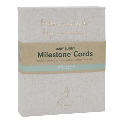 Little Dutch Meilensteinkarten Baby Bunny - englisch