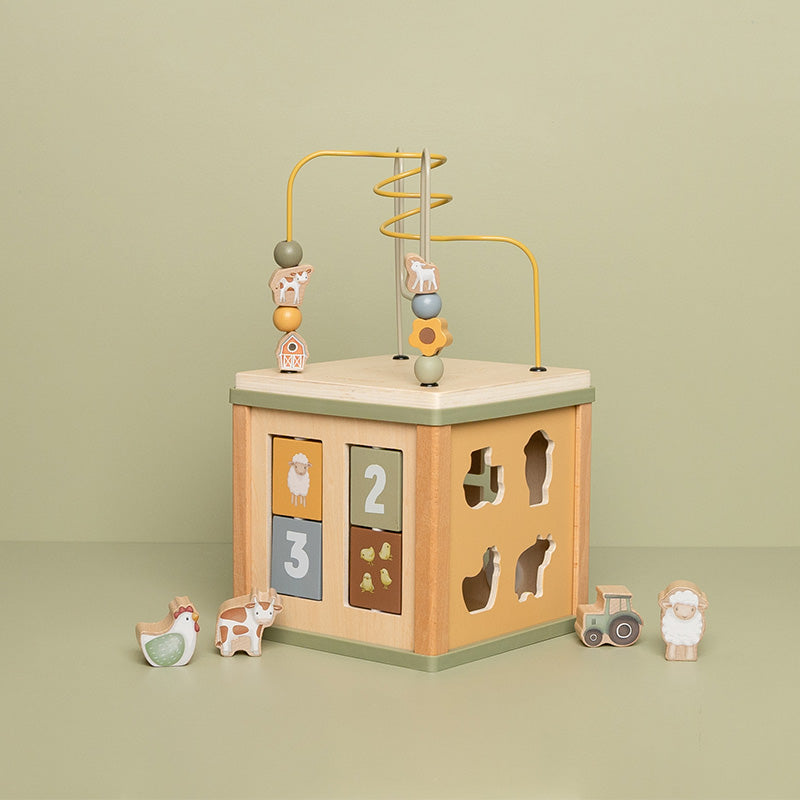 Little Dutch Holz-Aktivitäten-Würfel Little Farm LD7131