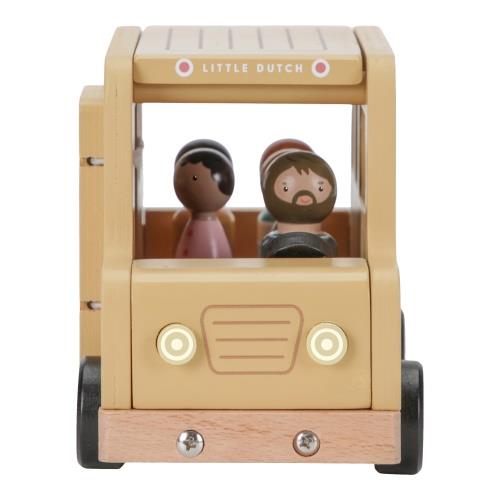 Little Dutch Schulbus Holz mit Spielfiguren