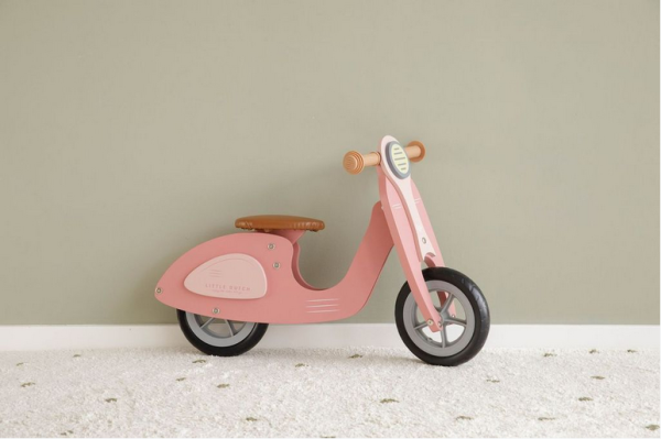 Laufrad / LoopScooter Holz Pink / Rosa | Little Dutch