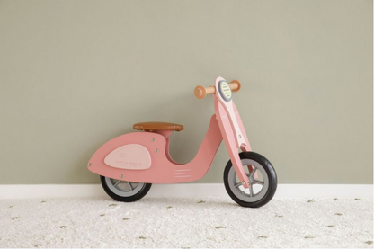 Laufrad / LoopScooter Holz Pink / Rosa | Little Dutch