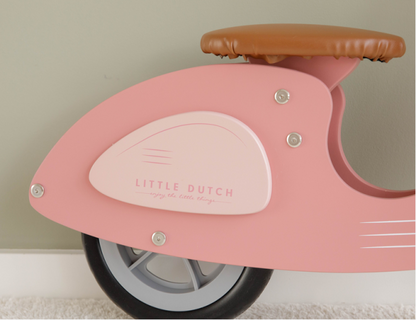 Laufrad / LoopScooter Holz Pink / Rosa | Little Dutch