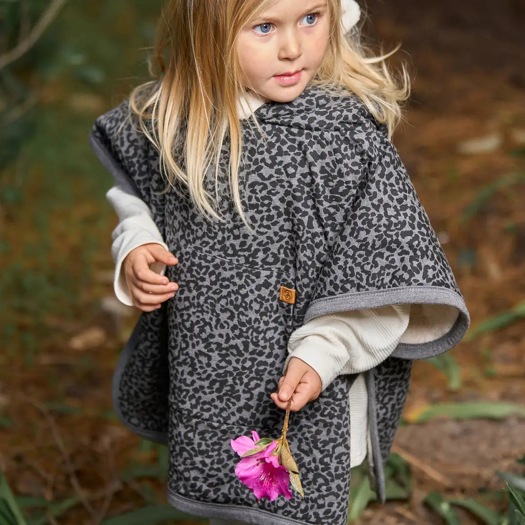 Cloby Teddy Poncho Leopard
