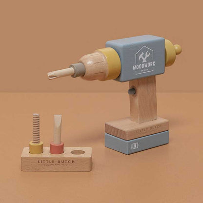 Little Dutch Holzbohrmaschine FSC LD7091 - die neue Kinderbohrmaschine