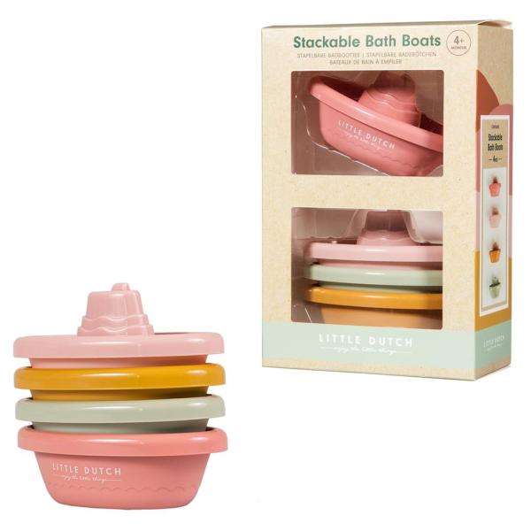 Badewannen Spielzeug Boote pink | Little Dutch