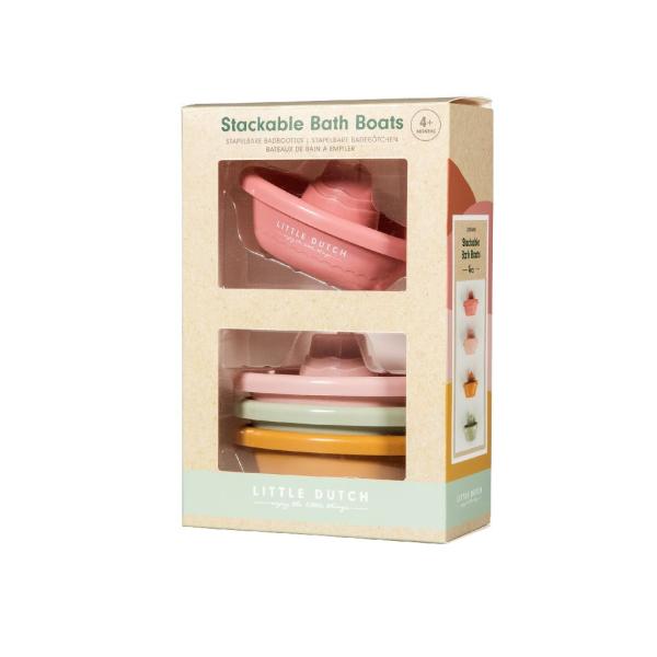 Badewannen Spielzeug Boote pink | Little Dutch