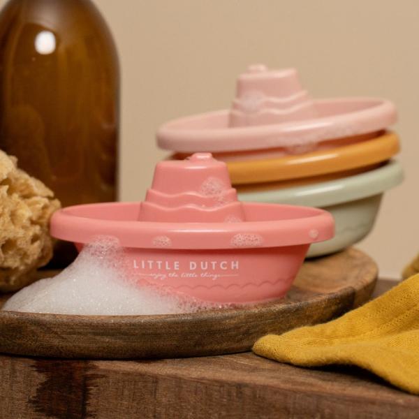 Badewannen Spielzeug Boote pink | Little Dutch