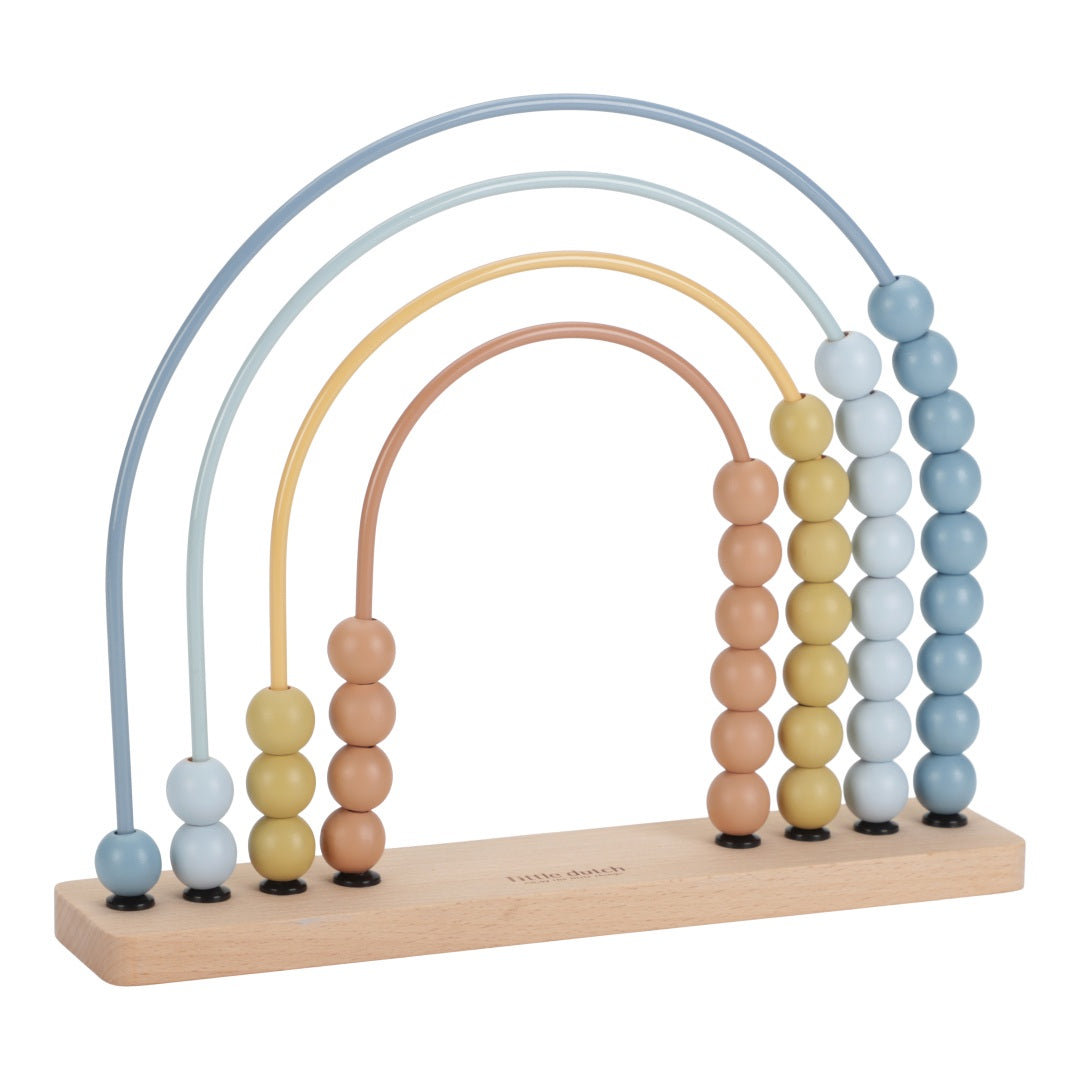 Regenbogen-Abakus Forest Friends blau | Little Dutch