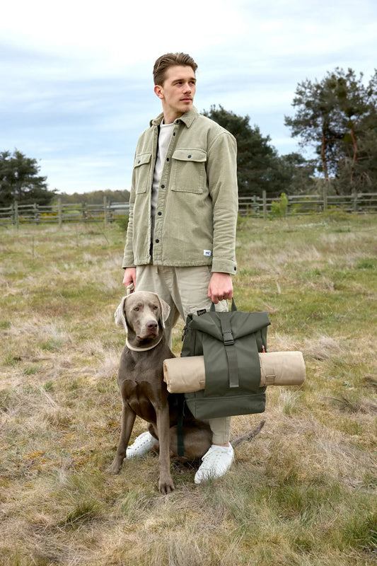 Rolltop Rucksack - Yoska, Dunkelgrün